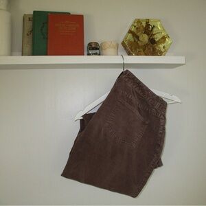 Chic Women's Corduroy Pants in Rich Brown